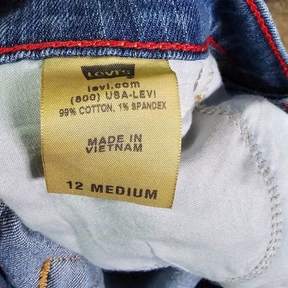 Levi 560 Cropped Jeans Size 12M - Picture 4 of 5